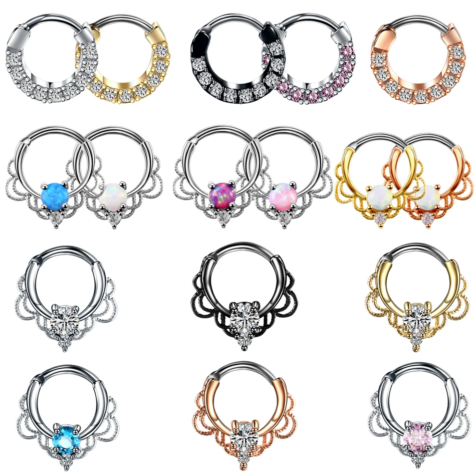 1PC Copper Gothic Nose Septum Hoop Rings Crystal Ear Helix Clicker Piercings Daith Rook Nariz Earring Septums Piercing Jewelrys
1PC Copper Gothic Nose Septum Hoop Rings Crystal Ear Helix Clicker Piercings Daith Rook Nariz Earring Septums Piercing Jewelrys