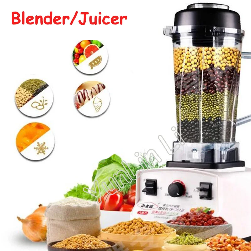 Фото 1pc Commercial Blender 1200W 220V Juicer Food Fruit Mixer freshly ground soybean milk machine 767L | Бытовая техника