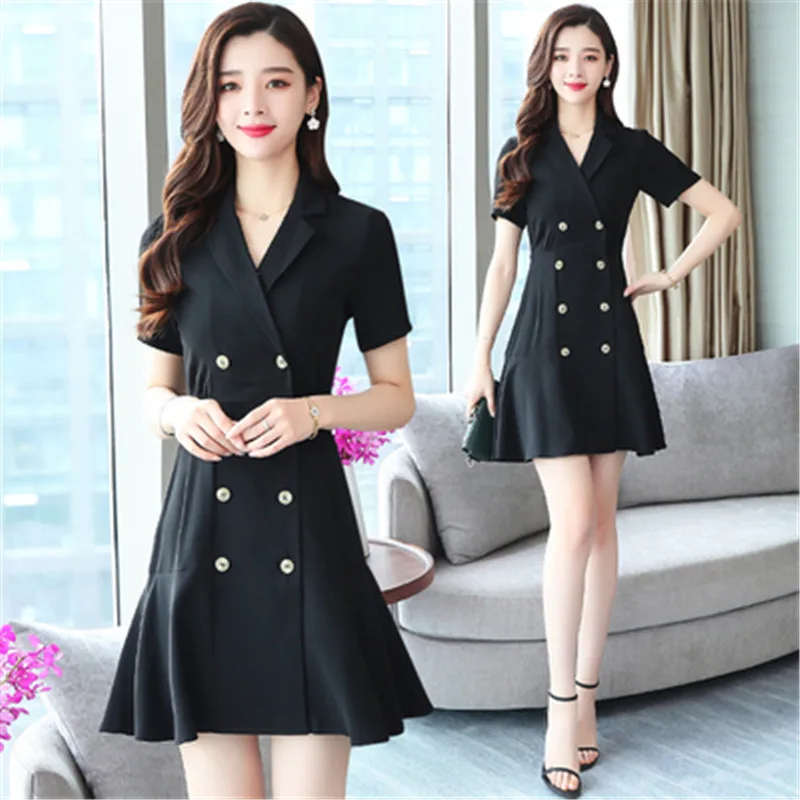 Fashion Korea Elegant 2019 New High Waist Dress Women Summer Short Sleeve Office Dresses V-Neck Vestidos Mujer Slim A-line
Fashion Korea Elegant 2019 New High Waist Dress Women Summer Short Sleeve Office Dresses V-Neck Vestidos Mujer Slim A-line