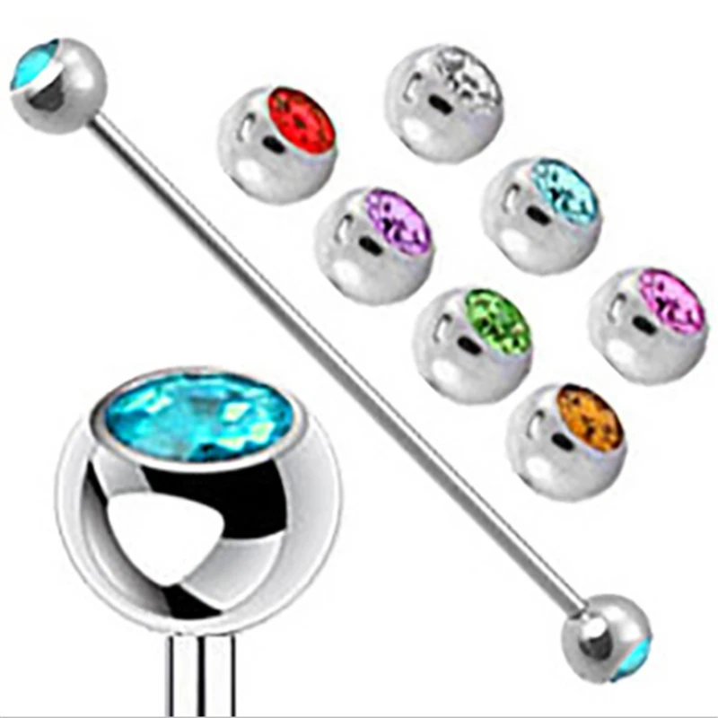 1PCS New Stainless Steel Ear Bone Nail Women Men Earring Body Piercing White Blue Crystal Ear expander Nipple Lip Stud Jewelry
1PCS New Stainless Steel Ear Bone Nail Women Men Earring Body Piercing White Blue Crystal Ear expander Nipple Lip Stud Jewelry
