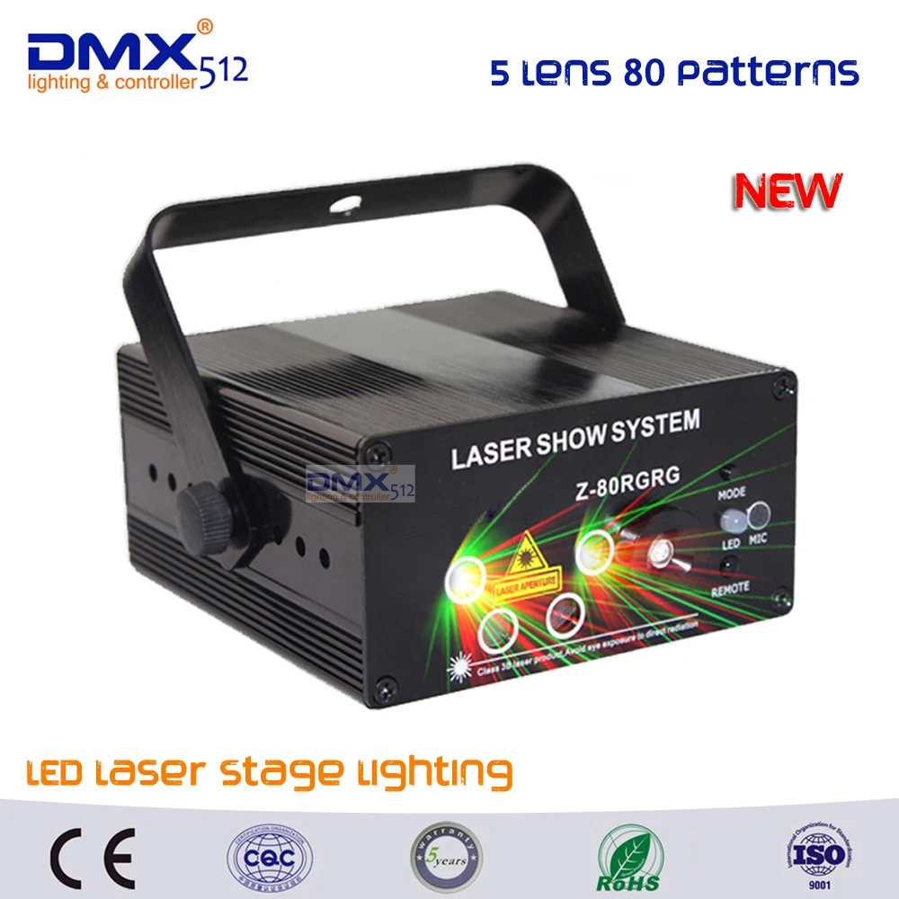 DHL Free shipping LED Laser Stage Lighting 5 Lens 80 Patterns RG Mini Led Laser Projector 3W Blue Light Effect Show For DJ Disco
DHL Free shipping LED Laser Stage Lighting 5 Lens 80 Patterns RG Mini Led Laser Projector 3W Blue Light Effect Show For DJ Disco