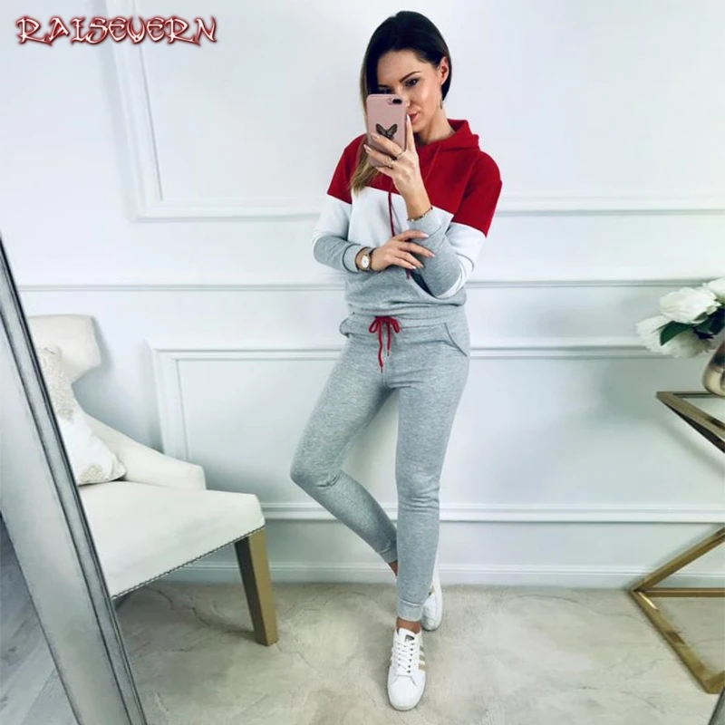 RAISEVERN 2pcs Set Hoodies Loose Hooded Tops Sweatshirt+Pathwork Long Pants 2 Pieces Sets Women Clothing Suits Female Tracksuit
RAISEVERN 2pcs Set Hoodies Loose Hooded Tops Sweatshirt+Pathwork Long Pants 2 Pieces Sets Women Clothing Suits Female Tracksuit