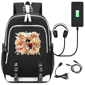 Anime One Piece USB Charge Backpack Luffy Cartoon Teenager Boys Girls School bags Bookbag Travel Rucksack Laptop Shoulders Bag
Anime One Piece USB Charge Backpack Luffy Cartoon Teenager Boys Girls School bags Bookbag Travel Rucksack Laptop Shoulders Bag