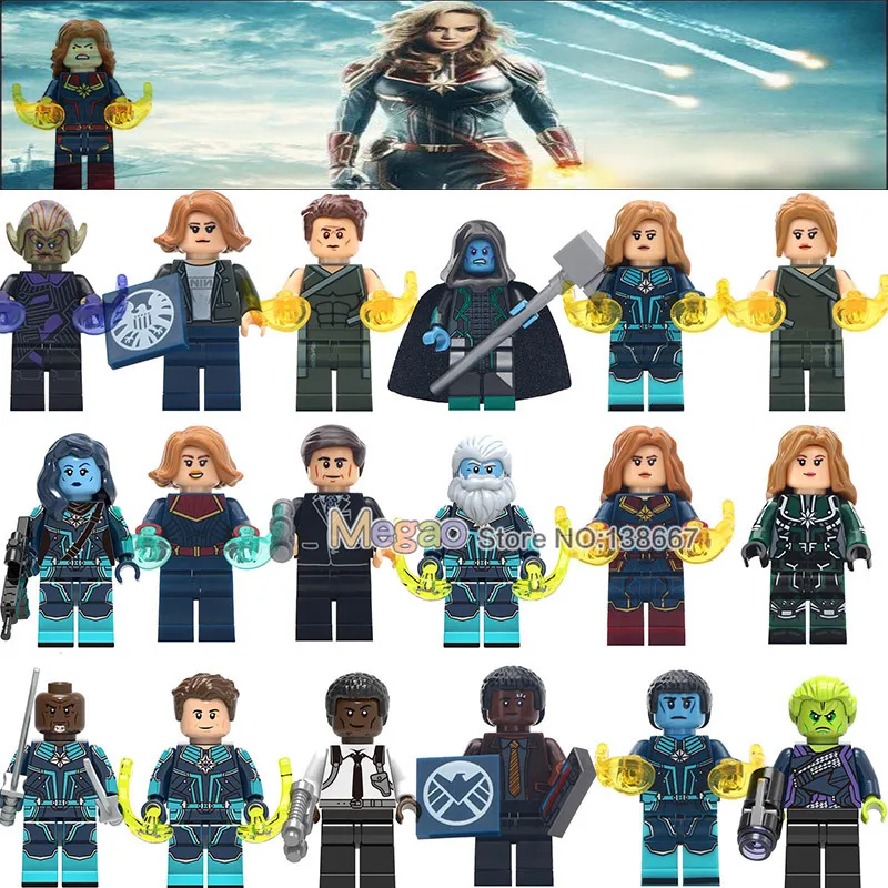 Captain Marvel Legoings Avengers 4 Endgame Super Heroes Skrull Nick Fury Phil Coulson Minn-erva Korath Pursuer Building Blocks
Captain Marvel Legoings Avengers 4 Endgame Super Heroes Skrull Nick Fury Phil Coulson Minn-erva Korath Pursuer Building Blocks