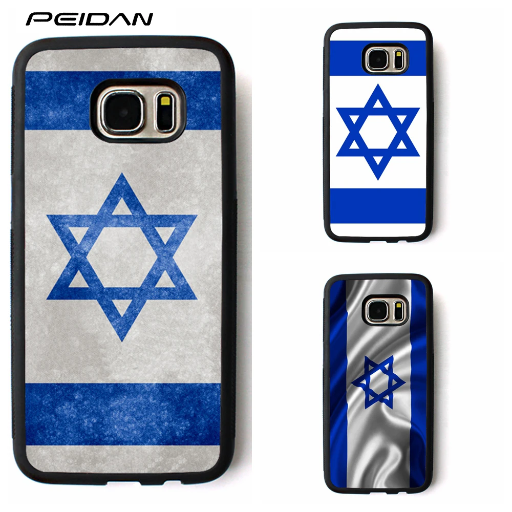 PEIDAN flag of israel cover phone case for samsung galaxy S3 S4 S5 S6 S7 S8 edge Note 3 4 5 #ww137 | Мобильные телефоны и