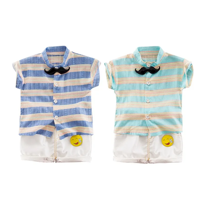 New Summer Children Casual Outfits Sets Baby Boys Short Sleeve Stripe Beard Tops Blouse Shirt+Shorts Kids Sets
New Summer Children Casual Outfits Sets Baby Boys Short Sleeve Stripe Beard Tops Blouse Shirt+Shorts Kids Sets