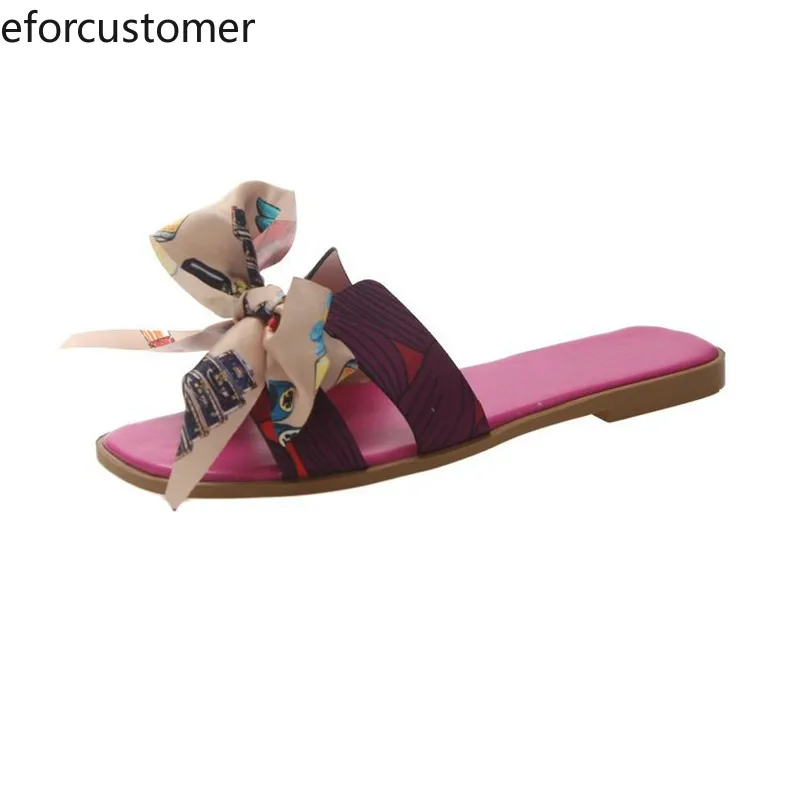 Hot Summer Flat Heel Women Cut Out Ladies Sandals Ladies Bohemia Sandals With Knot Flat Shoe Candy Color Outdoor Holiday Slides
Hot Summer Flat Heel Women Cut Out Ladies Sandals Ladies Bohemia Sandals With Knot Flat Shoe Candy Color Outdoor Holiday Slides