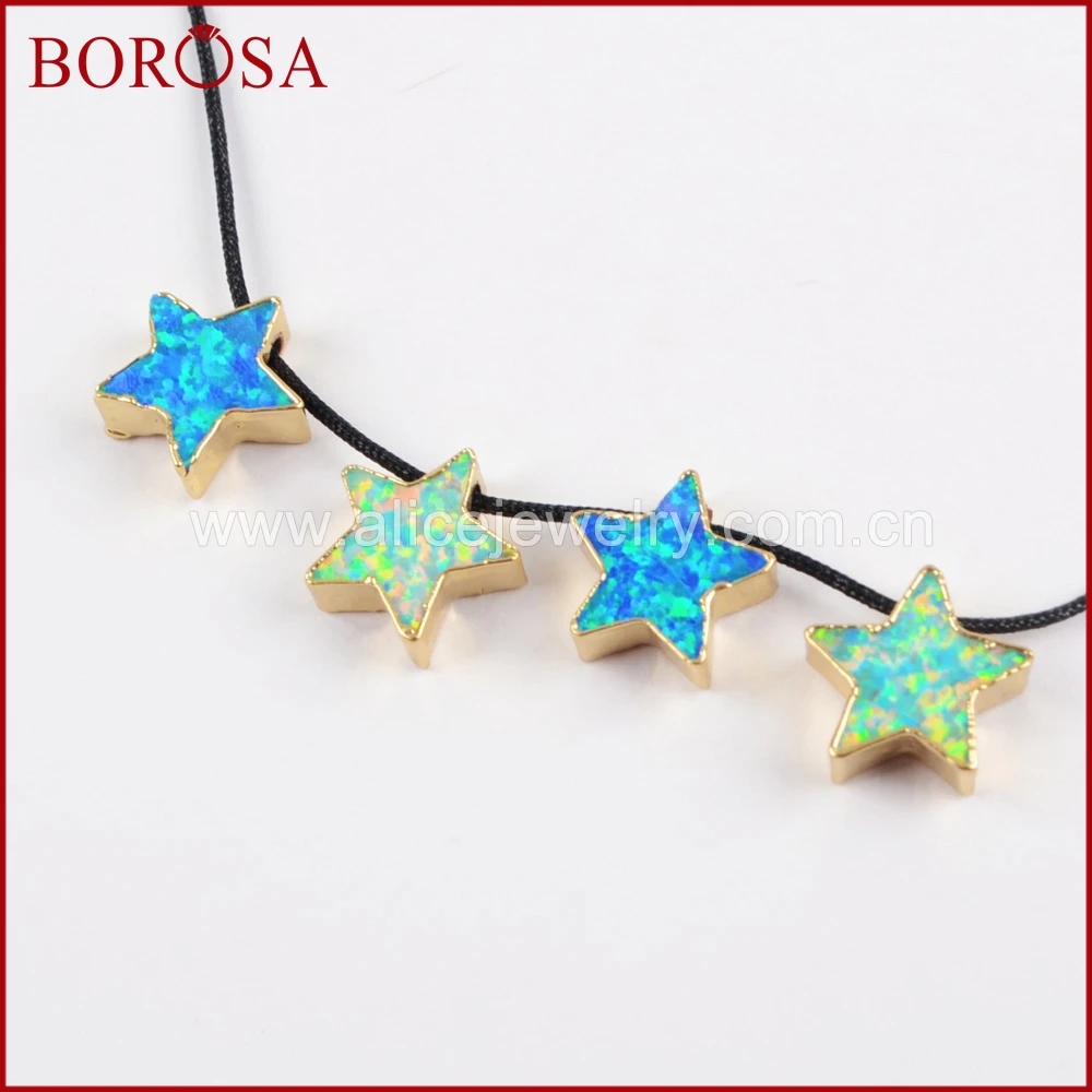 BOROSA Wholesale 10mm Gold Color Star Shape Manmade Opal Beads Fashion Japanese Opal Pendant Bead for Jewelry Making G1509
BOROSA Wholesale 10mm Gold Color Star Shape Manmade Opal Beads Fashion Japanese Opal Pendant Bead for Jewelry Making G1509