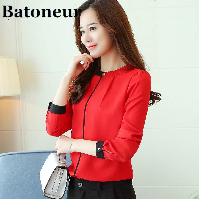 Ladies-Blusas-Blouse-Shirt-2017-Spring-Autumn-Long-Sleeved-Chiffon-Blouse-Elegant-Slim-Office-Lady-Shirt (1)