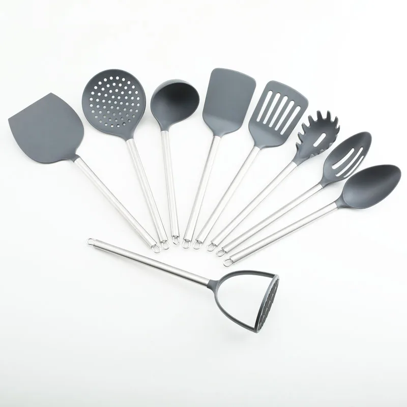 New Kitchen Supplies 9pcs Nylon Kitchenware Set with Nine Function Cooking Tools Set Good Kitchen Helper Hot Sale
New Kitchen Supplies 9pcs Nylon Kitchenware Set with Nine Function Cooking Tools Set Good Kitchen Helper Hot Sale