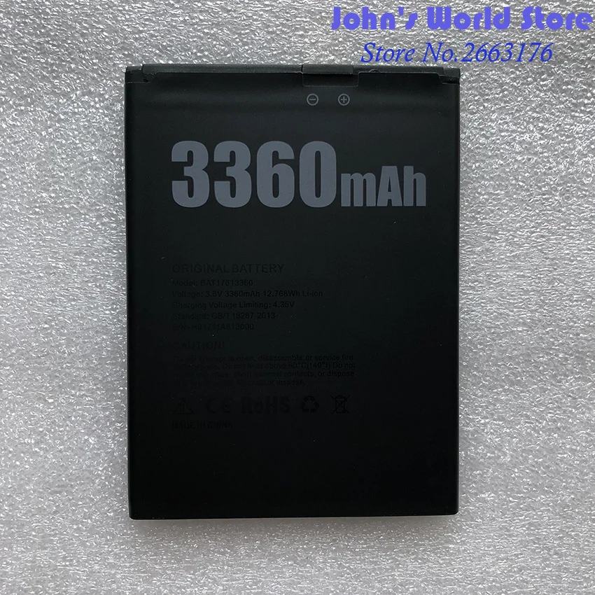 100% New DOOGEE X30 BAT17613360 Replacement 3360mAh Parts backup battery for DOOGEE X30 Smart Phone
100% New DOOGEE X30 BAT17613360 Replacement 3360mAh Parts backup battery for DOOGEE X30 Smart Phone