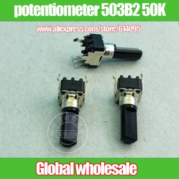 6pcs FD 09-type vertical single potentiometer 503B2 50K / shank length 18MMF / RD09F1130060 variable resistor
6pcs FD 09-type vertical single potentiometer 503B2 50K / shank length 18MMF / RD09F1130060 variable resistor