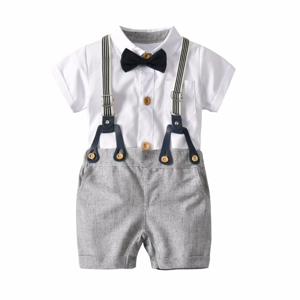 Dropship Toddler boys Kids Children Infant Baby Romper Suit Bow tie Short Sleeve Suit little Gentleman Wedding Clothing Set
Dropship Toddler boys Kids Children Infant Baby Romper Suit Bow tie Short Sleeve Suit little Gentleman Wedding Clothing Set