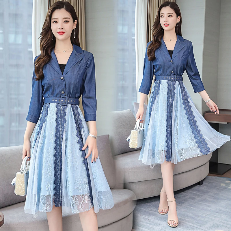 Summer Dresses 2019 Casual Slim Lace Patchwork Deep V Sexy Hollow Out Chic A-Line Sashes High Waist Womens Dress
Summer Dresses 2019 Casual Slim Lace Patchwork Deep V Sexy Hollow Out Chic A-Line Sashes High Waist Womens Dress