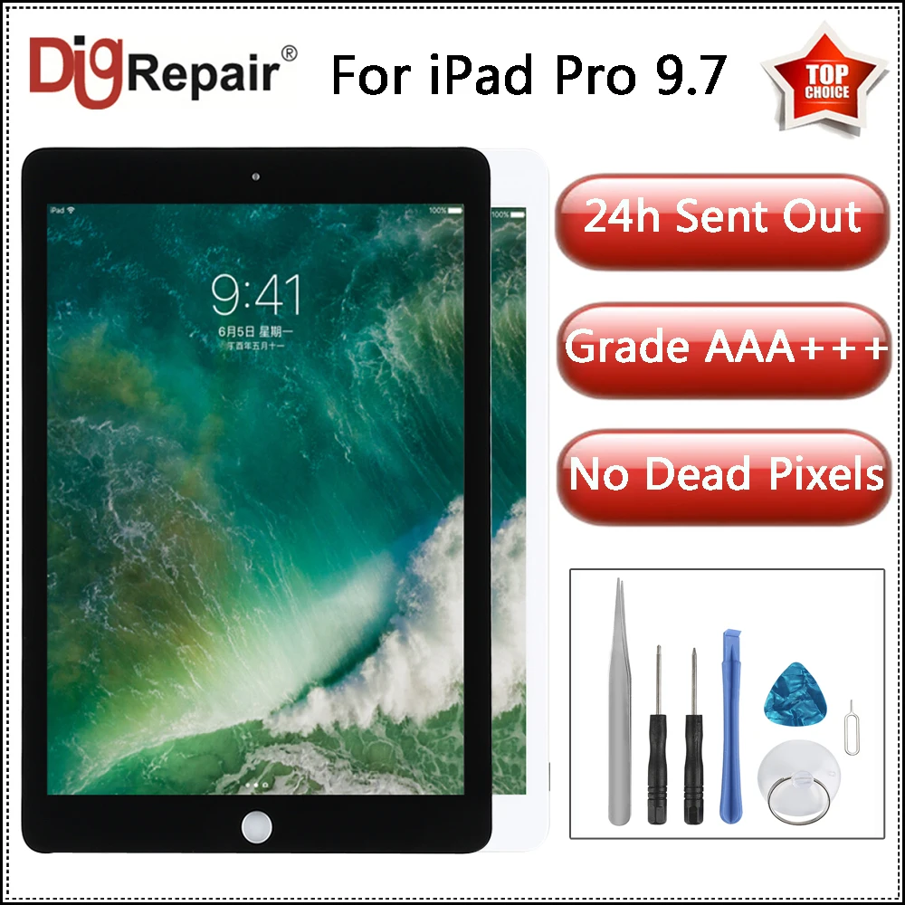 For iPad Pro 9.7 Screen A1673 A1674 A1675 LCD Display Touch Screen For iPad Pro Digitizer Assembly Part For iPad Pro 9.7 Display
For iPad Pro 9.7 Screen A1673 A1674 A1675 LCD Display Touch Screen For iPad Pro Digitizer Assembly Part For iPad Pro 9.7 Display