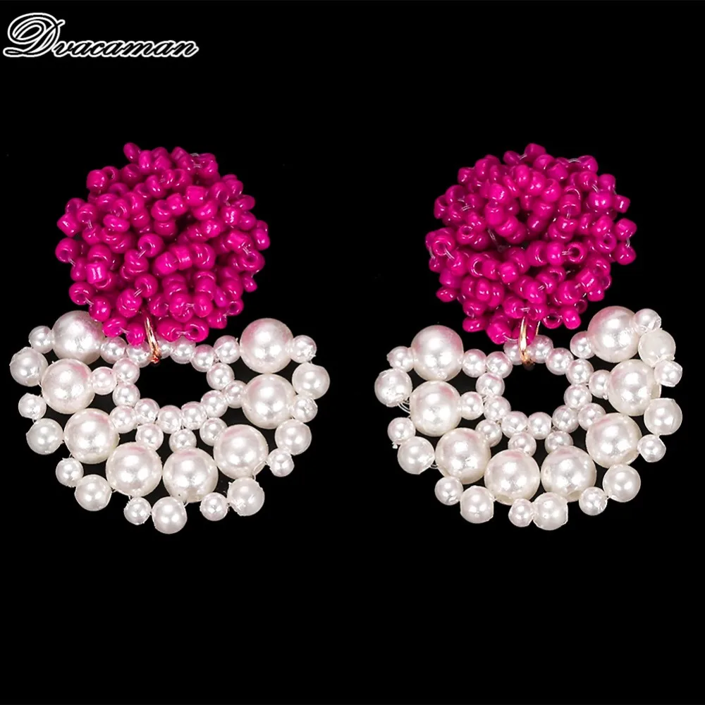Dvacaman 2019 New Boho Flower Tassel Beads Drop Earrings for Women Trendy Round Resin Statement Earrings Pendant Pearl Jewelry
Dvacaman 2019 New Boho Flower Tassel Beads Drop Earrings for Women Trendy Round Resin Statement Earrings Pendant Pearl Jewelry