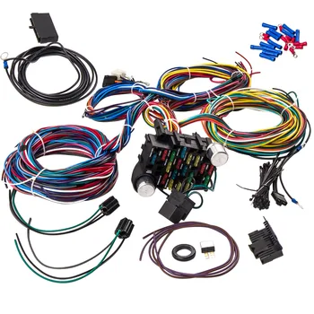 21 Circuit Wiring Harness for CHEVY Mopar Ford Hotrod UNIVERSAL Extra long Wires for ford performance
21 Circuit Wiring Harness for CHEVY Mopar Ford Hotrod UNIVERSAL Extra long Wires for ford performance
