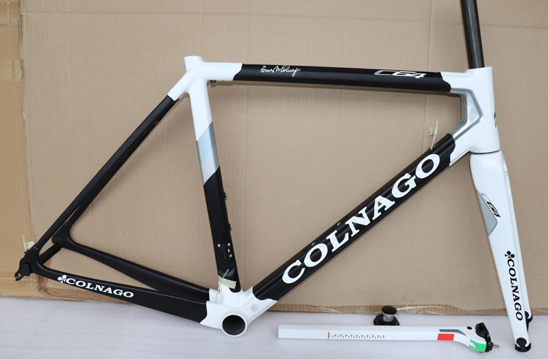 black white T1100 3K Matte-Glossy Black Red Colnago C64 carbon road frame bicycle Frameset with 6 colors for selection
black white T1100 3K Matte-Glossy Black Red Colnago C64 carbon road frame bicycle Frameset with 6 colors for selection