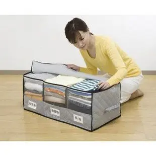 

Storage Box Received Box Big Bamboo charcoal with Windows classification 3 case clothing finishing box Free shipping