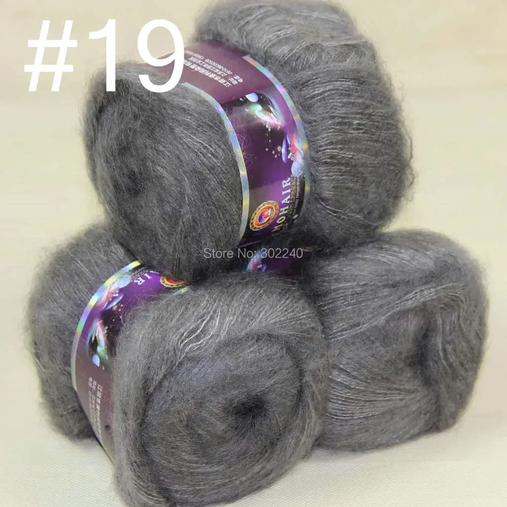 Lot of 3 balls MOHAIR 50% Angora goats Cashmere 50% silk hand Yarn Knitting slate gray #19
Lot of 3 balls MOHAIR 50% Angora goats Cashmere 50% silk hand Yarn Knitting slate gray #19