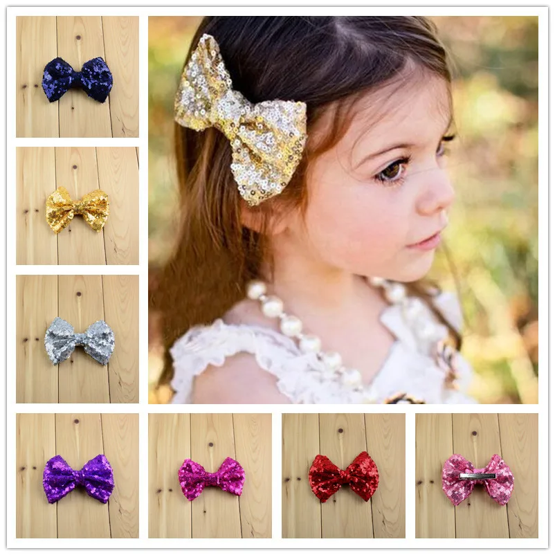 Hot New 24Colors 4.65" 42pcs/lot Girls Luxurious Sequin Big Bowknot With Alligator Clip For kids Hair Beauty Accessory FC18
Hot New 24Colors 4.65" 42pcs/lot Girls Luxurious Sequin Big Bowknot With Alligator Clip For kids Hair Beauty Accessory FC18