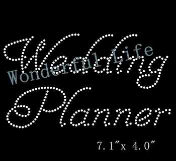 Wonderful life free shipping Rhinestone Iron On Transfer "Wedding Planner" Coordinator Crystal Bling design
Wonderful life free shipping Rhinestone Iron On Transfer "Wedding Planner" Coordinator Crystal Bling design