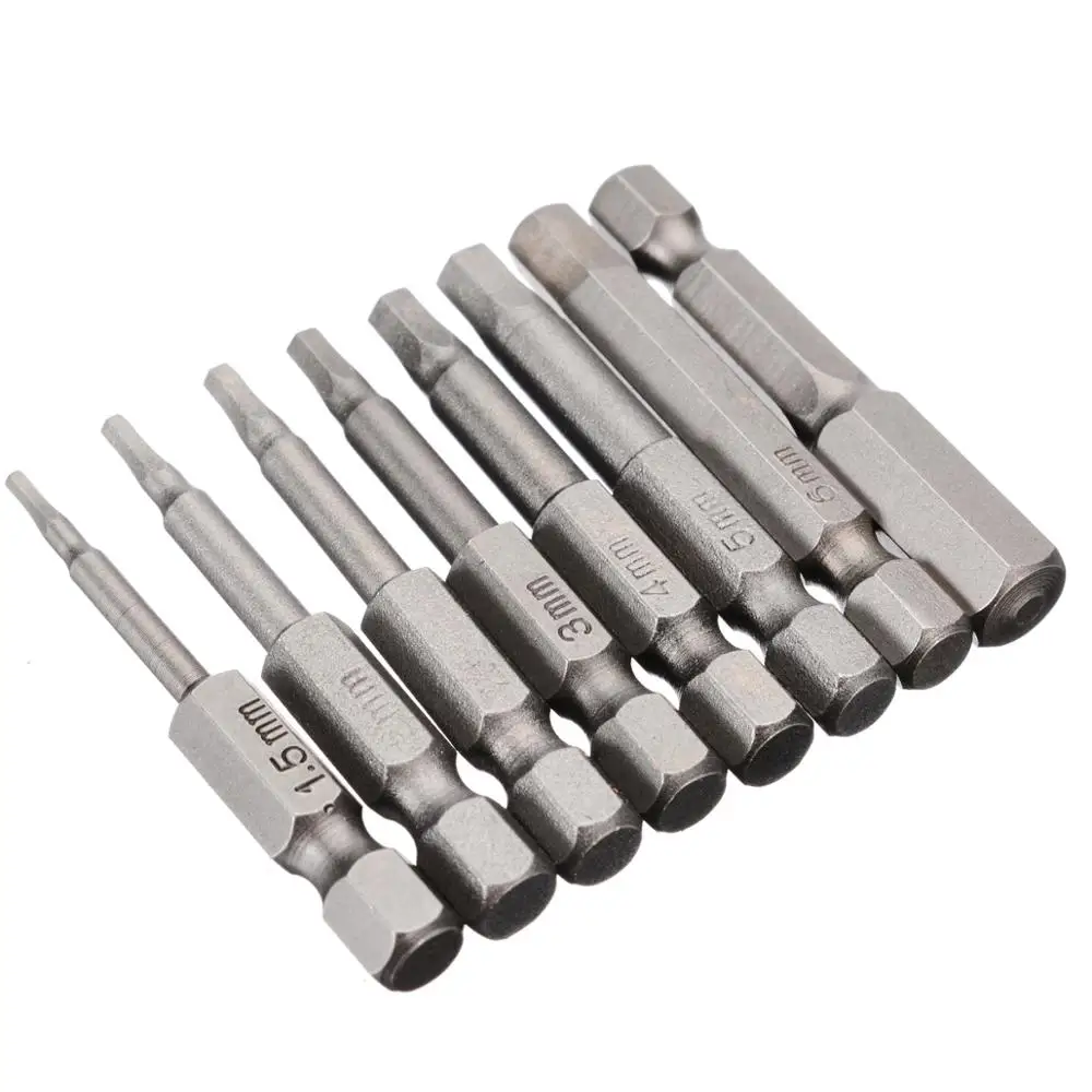 8pcs/Set Screwdrivers Kit 1/4" Hex Shank 50mm H1.5-H8 Alloy Steel Magnetic Torx Electric Flat Head Screwdriver Bits Kit Tools
8pcs/Set Screwdrivers Kit 1/4" Hex Shank 50mm H1.5-H8 Alloy Steel Magnetic Torx Electric Flat Head Screwdriver Bits Kit Tools