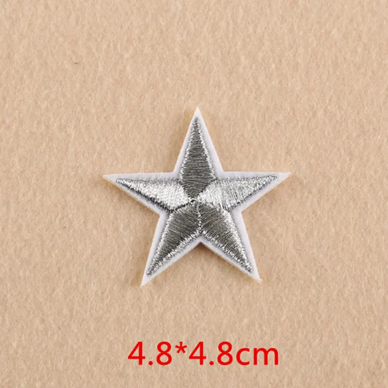 20PCs Silver Stars Embroidered Badges Iron On Patches For Clothing Cartoon Motif Applique Sticker For Clothes
20PCs Silver Stars Embroidered Badges Iron On Patches For Clothing Cartoon Motif Applique Sticker For Clothes