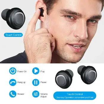 TWISTER.CK Wireless Headphone Bluetooth Waterproof Earphone Headset with Mic Charging Box Earbuds Free Shipping
TWISTER.CK Wireless Headphone Bluetooth Waterproof Earphone Headset with Mic Charging Box Earbuds Free Shipping