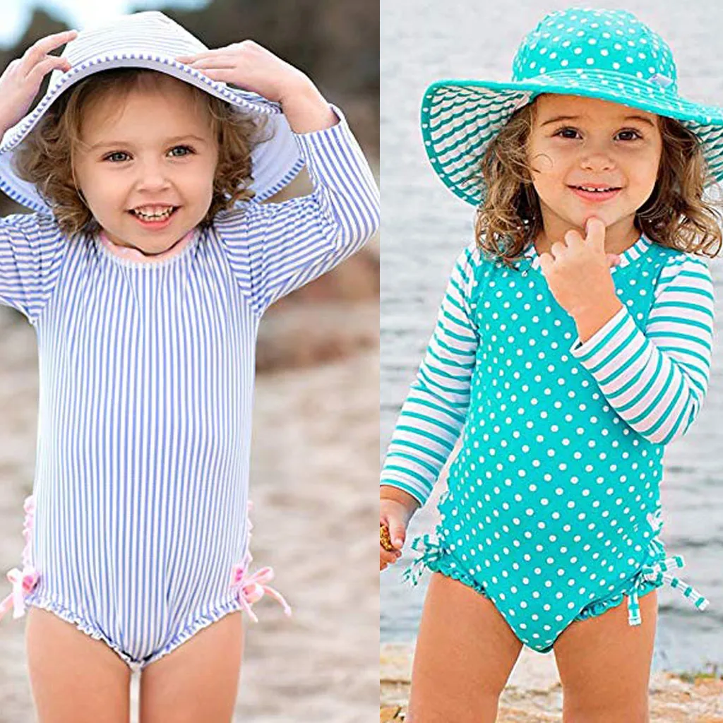 MUQGEW Kids Baby Girl Dot Striped Swimsuit with Sun Protection Swimwear beachsuit girl swim suit summer dress baby suit baby
MUQGEW Kids Baby Girl Dot Striped Swimsuit with Sun Protection Swimwear beachsuit girl swim suit summer dress baby suit baby