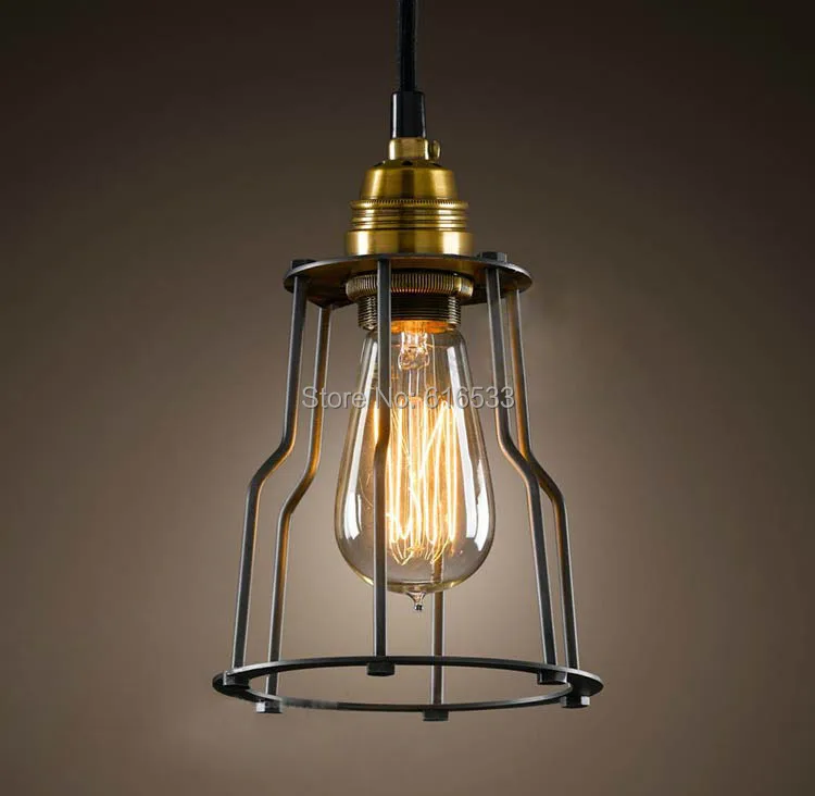 

Vintage Loft Industrial American Lustre Iron Wrought Cord Edison Pendant Lamp Kitchen Dinning Living Room Home Decor Lighting