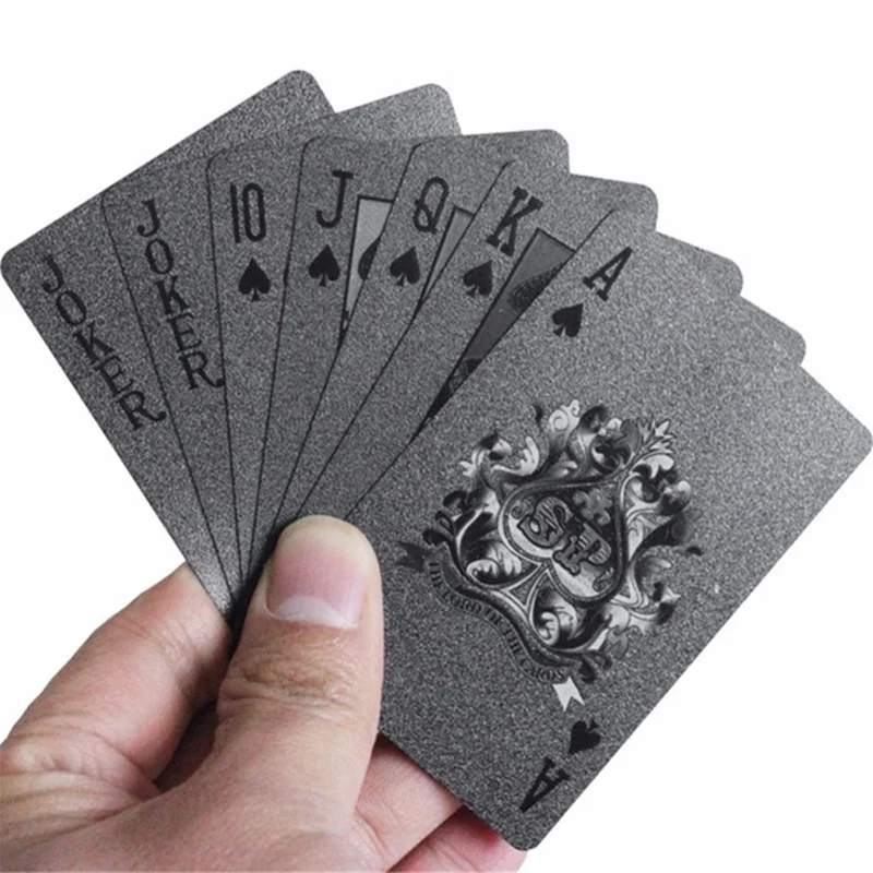 Waterproof Black Poker Plastic 3D Embossing Playing Cards Cards PET Material Gift Cards for Collection 54pcs
Waterproof Black Poker Plastic 3D Embossing Playing Cards Cards PET Material Gift Cards for Collection 54pcs
