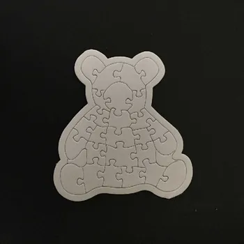 Free shipping DIY blank Bear paper jigsaw puzzle plane can be printed and painted with water splashed and pigments.
Free shipping DIY blank Bear paper jigsaw puzzle plane can be printed and painted with water splashed and pigments.