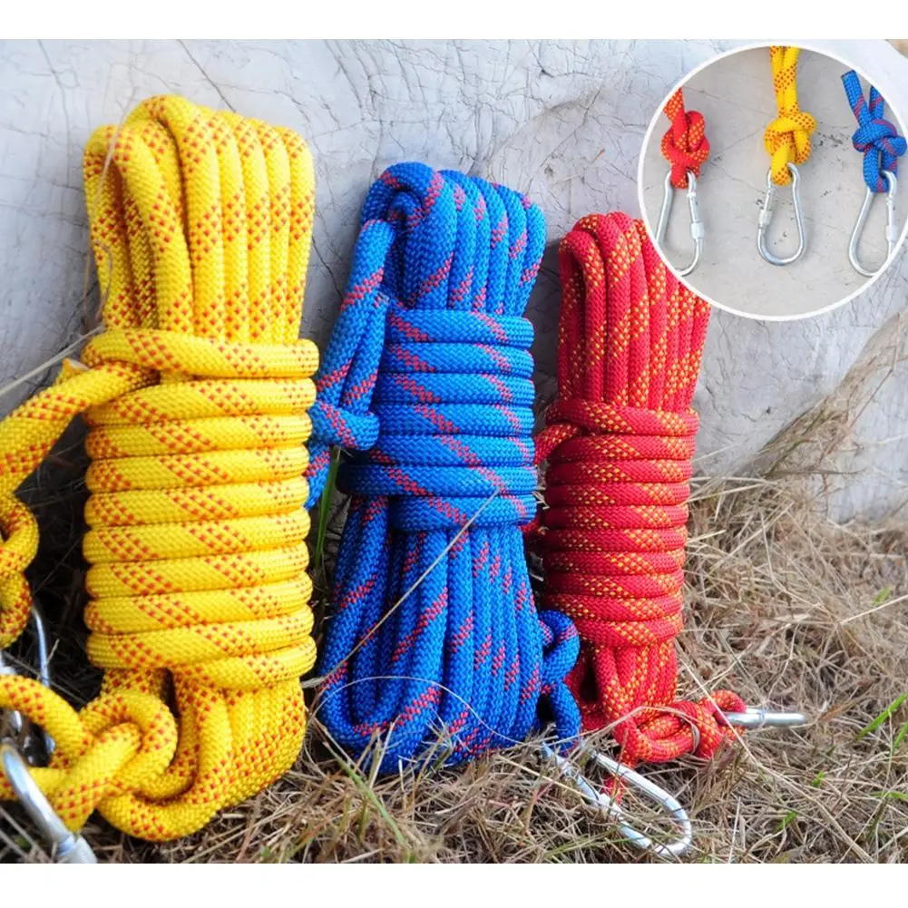 Mounchain Outdoor Sports Climbing Strong Durable Wear-resistance Polyester Safety Rope Diameter 10.5/12 MM Color Random
Mounchain Outdoor Sports Climbing Strong Durable Wear-resistance Polyester Safety Rope Diameter 10.5/12 MM Color Random