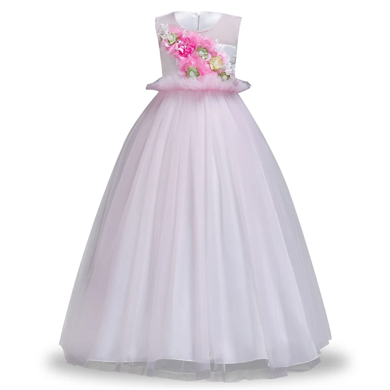 Latest styles 4-14 year Girl applique long dress Children's wedding flower girl romantic dress Kid party focus beautiful dress
Latest styles 4-14 year Girl applique long dress Children's wedding flower girl romantic dress Kid party focus beautiful dress