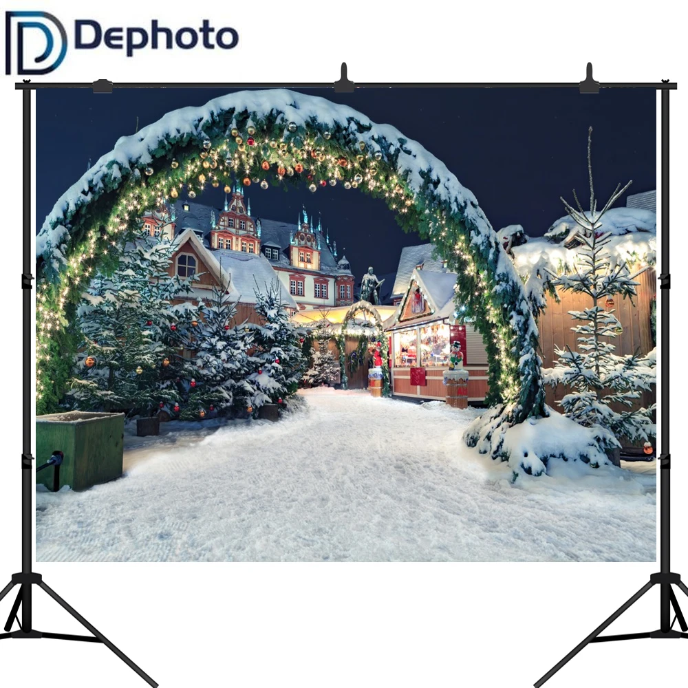 Dephoto Winter Snow Christmas Castle Arch Gate Photography Backdrops Vinyl Backdrop Custom Backgrounds Props For Photo Studio
Dephoto Winter Snow Christmas Castle Arch Gate Photography Backdrops Vinyl Backdrop Custom Backgrounds Props For Photo Studio