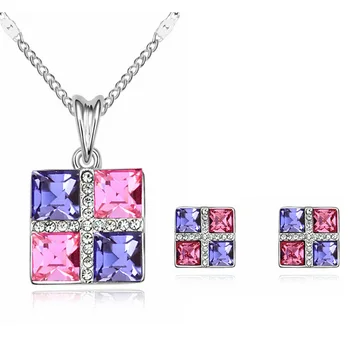 SHDEDE Square Crystal from Swarovski High Quality Pendants Necklaces Earrings For Women Fashion Jewelry Sets Accessories -
SHDEDE Square Crystal from Swarovski High Quality Pendants Necklaces Earrings For Women Fashion Jewelry Sets Accessories -