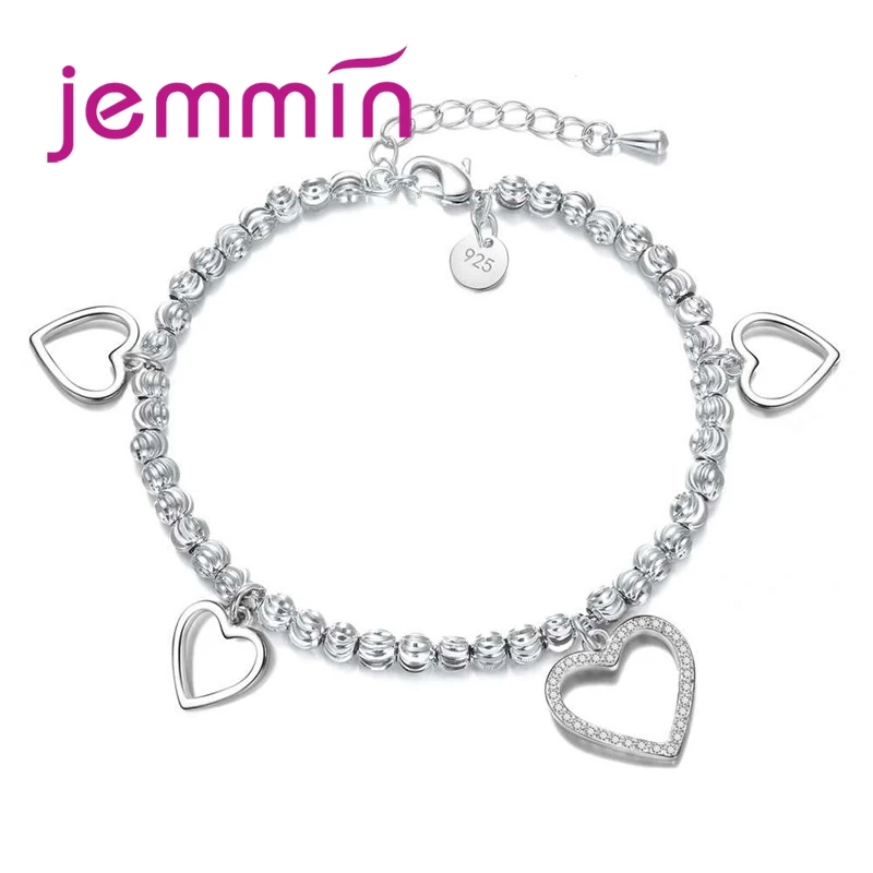 Top Sale Heart Charm Bracelets For Women Fashion 925 Sterling-silver-jewelry Adjustable Pulseira Feminina
Top Sale Heart Charm Bracelets For Women Fashion 925 Sterling-silver-jewelry Adjustable Pulseira Feminina