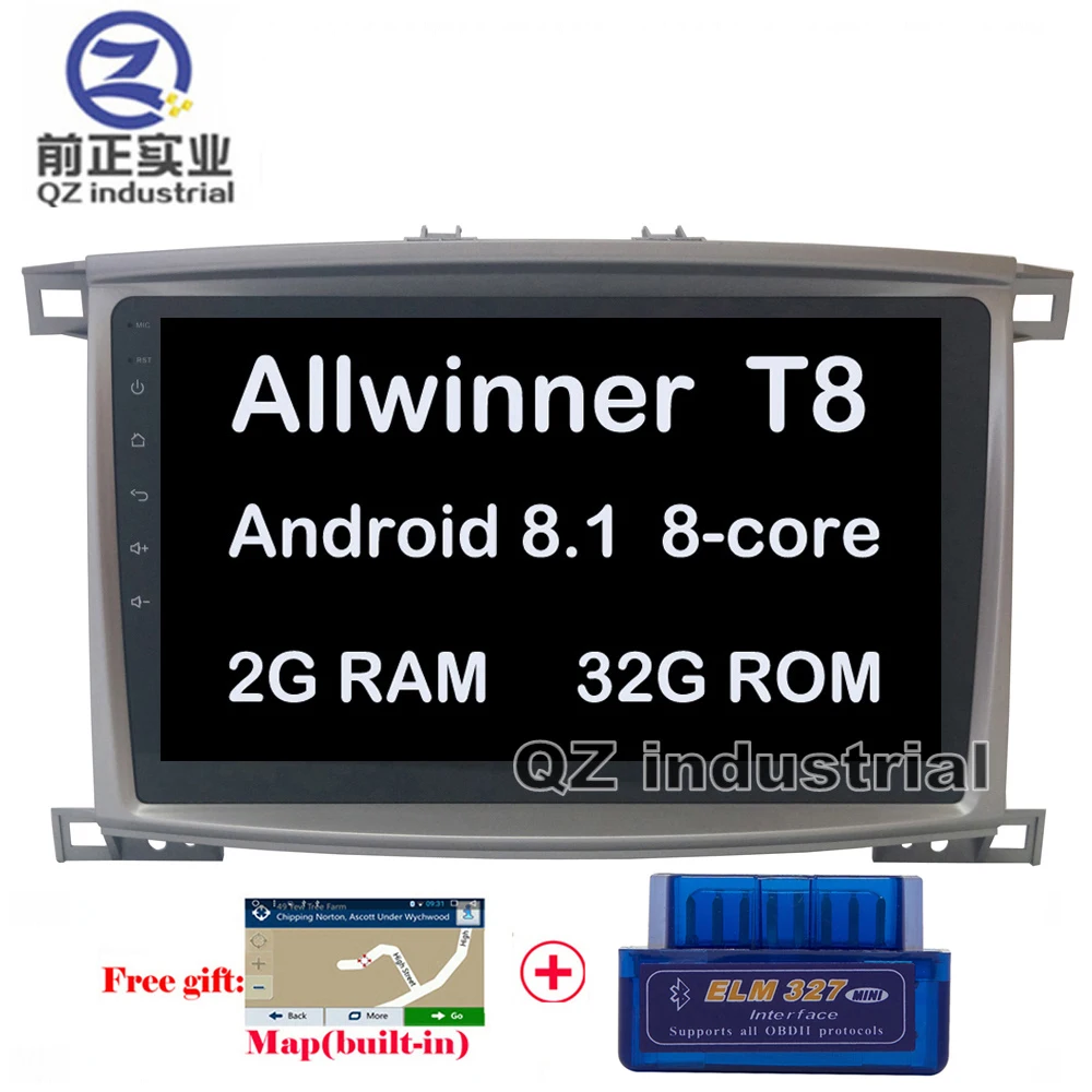 QZ industrial HD 10inch Android 8.1 T8 For Land Cruiser 100 LC100 Car DVD player with OBD 3G 4G GPS WIFI BT Radio Navi SWC RDS
QZ industrial HD 10inch Android 8.1 T8 For Land Cruiser 100 LC100 Car DVD player with OBD 3G 4G GPS WIFI BT Radio Navi SWC RDS