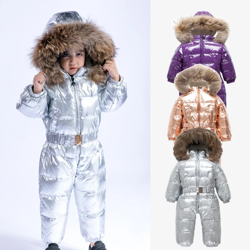 Russian -35 Degrees Baby Winter Thickening Big Real Fur Collar Rompers Child White Duck Down Waterproof Jumpsuit Kids Ski Suit
Russian -35 Degrees Baby Winter Thickening Big Real Fur Collar Rompers Child White Duck Down Waterproof Jumpsuit Kids Ski Suit