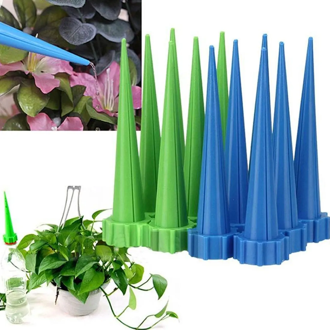 4Pcs/lot Automatic Garden Cone Watering Spike Plant Flower Watering Bottle Irrigation System Home Garden Supplies
4Pcs/lot Automatic Garden Cone Watering Spike Plant Flower Watering Bottle Irrigation System Home Garden Supplies