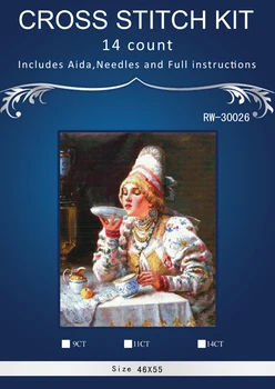 noble woman drinking ,Counted Cross Stitch 1 4thCT Cross Stitch Sets Wholesale cartoon Cross-stitch Kits Embroidery Needlework
noble woman drinking ,Counted Cross Stitch 1 4thCT Cross Stitch Sets Wholesale cartoon Cross-stitch Kits Embroidery Needlework