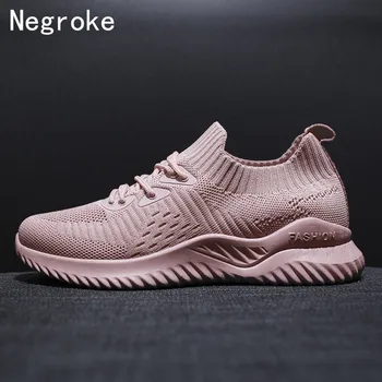 Women Shoes 2019 New Flyknit Sneakers Women Breathable Lace Up Flat Shoes Soft Bottom Sneakers Casual Walking Vulcanized Shoes
Women Shoes 2019 New Flyknit Sneakers Women Breathable Lace Up Flat Shoes Soft Bottom Sneakers Casual Walking Vulcanized Shoes