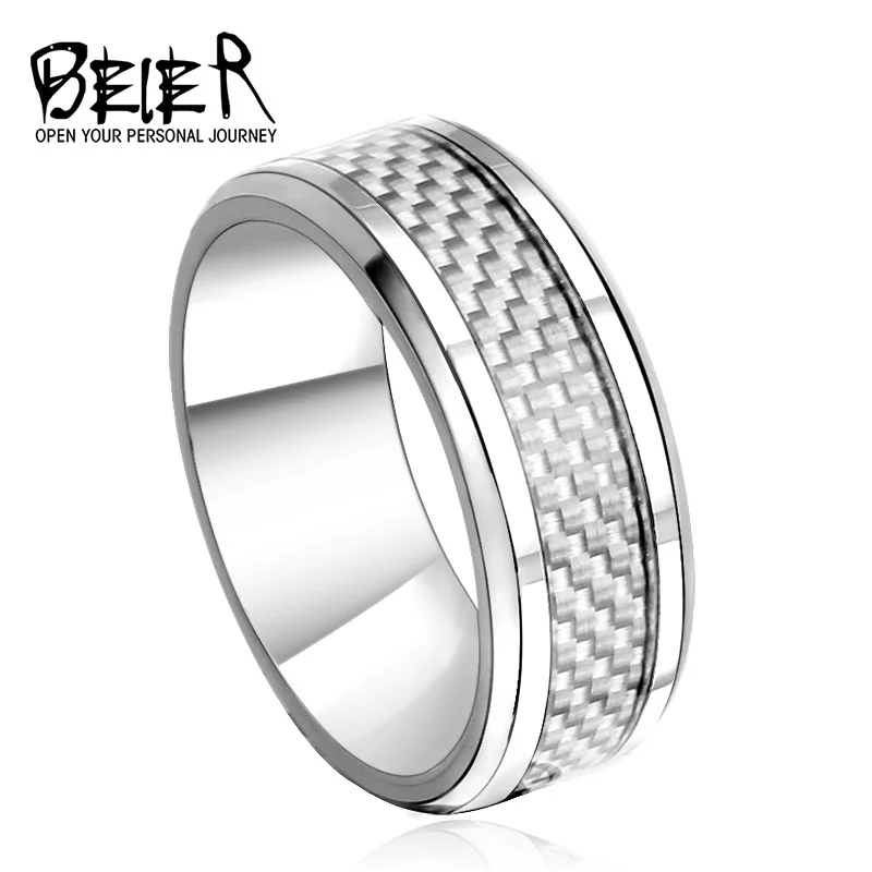 2018 New fashion Stainless Steel Silver Fiber inlay Rings for men women Wedding Party birthday gift punk band jewelry WR-R004
2018 New fashion Stainless Steel Silver Fiber inlay Rings for men women Wedding Party birthday gift punk band jewelry WR-R004