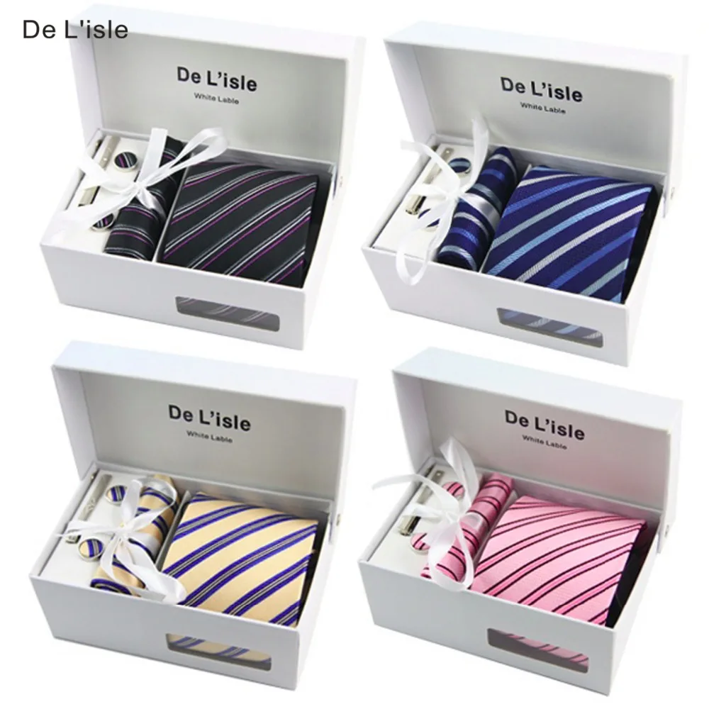 HOT SALE! Premium Woven Jacquard Necktie Cufflinks Hanky Tie Clip Gift Set Luxury Present with Giftbox and Handbag
HOT SALE! Premium Woven Jacquard Necktie Cufflinks Hanky Tie Clip Gift Set Luxury Present with Giftbox and Handbag