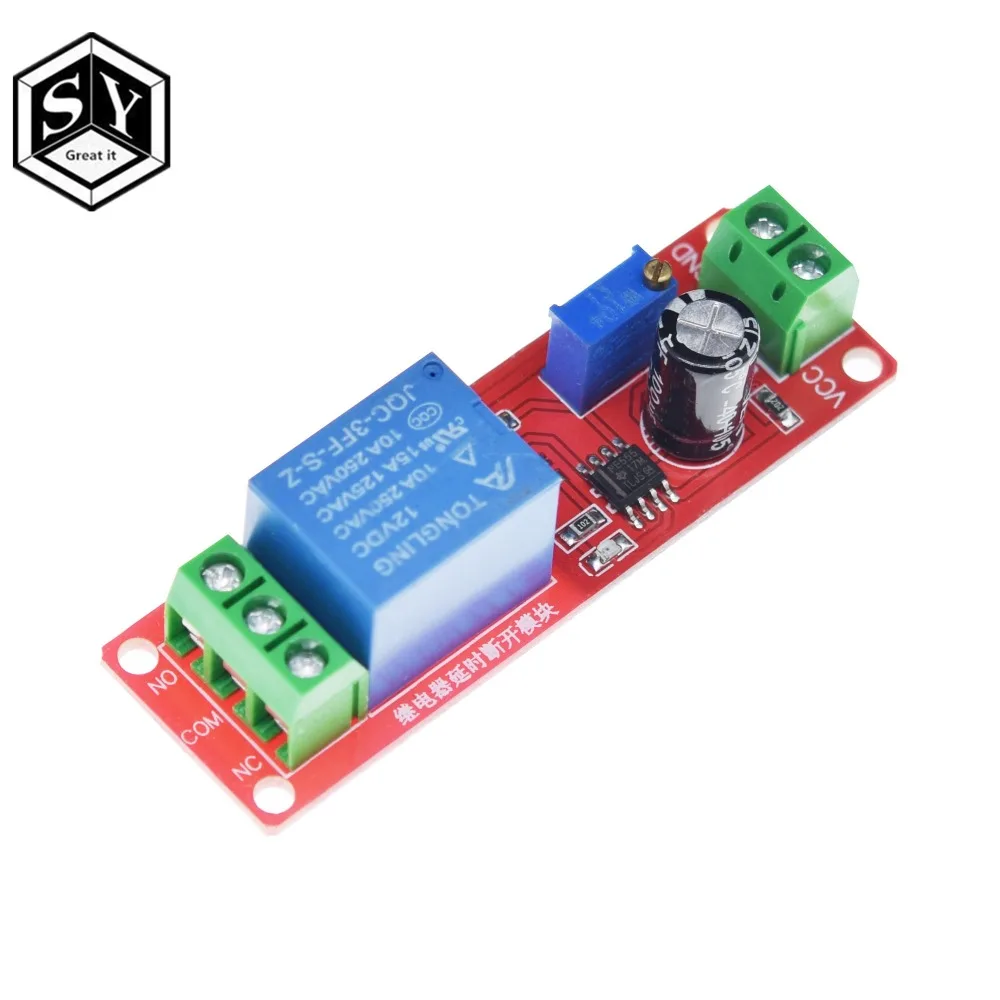 1PCS NE555 Timer Switch Adjustable Module Time delay relay Module DC 12V Delay relay shield 0~10S 
1PCS NE555 Timer Switch Adjustable Module Time delay relay Module DC 12V Delay relay shield 0~10S
