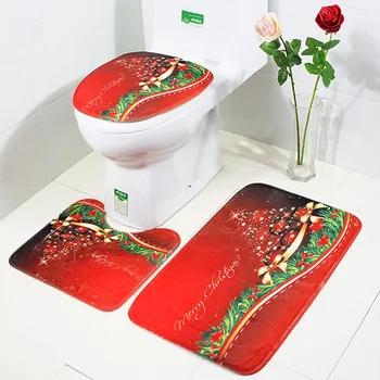 3pcs/set Non Slip Toilet Foot Pad Seat Cover Cap Fancy Santa Toilet Seat Cover Rug Bathroom Set Christmas Decorations For Gift
3pcs/set Non Slip Toilet Foot Pad Seat Cover Cap Fancy Santa Toilet Seat Cover Rug Bathroom Set Christmas Decorations For Gift