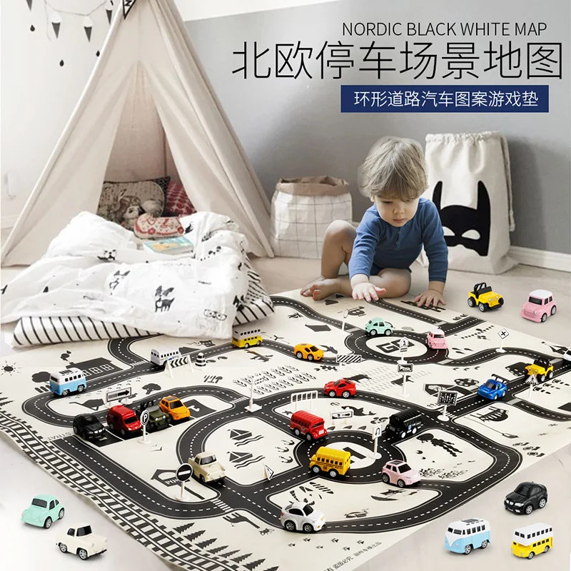 130*100cm Traffic Parking mat game mats foldable Car toy play map Portable Maps Cars for kids Traffic sign Kids car play toys
130*100cm Traffic Parking mat game mats foldable Car toy play map Portable Maps Cars for kids Traffic sign Kids car play toys