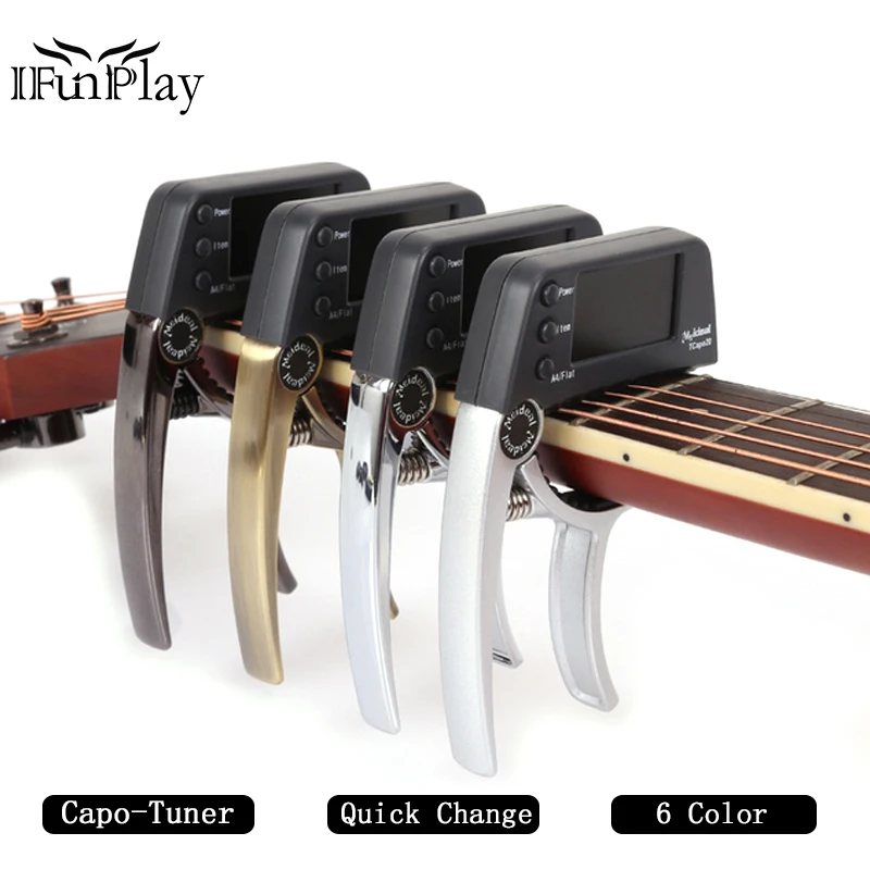 Acoustic Guitar Capo Quick Change Key Guitar Capo Tuner Capotraste for Electric Acoustic Guitar Bass Ukulele Chromatic Alloy
Acoustic Guitar Capo Quick Change Key Guitar Capo Tuner Capotraste for Electric Acoustic Guitar Bass Ukulele Chromatic Alloy
