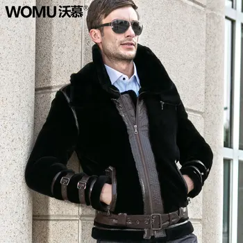 Lovers Double Layers Turn-down Collar Wide Waist Thicken Merino Sheepskin Fur Wool Double-faced Brown Beige Overcoat Jacket
Lovers Double Layers Turn-down Collar Wide Waist Thicken Merino Sheepskin Fur Wool Double-faced Brown Beige Overcoat Jacket